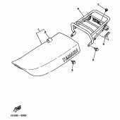 Схема узла: Сиденье Yamaha XT350 XT350