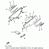 Схема узла: Боковая крышка (Calinia) Yamaha XT350 XT350