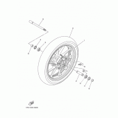 Схема узла: Переднее колесо Yamaha MT09/ MTN850 MT-09