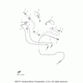 Схема вузла: Кермо та Тросики Yamaha XVS950 V-Star