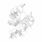Схема узла: Впускная система Yamaha YZ250 YZ250