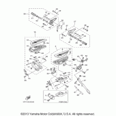 Схема вузла: Підніжки та Підставка Yamaha XV1900 Roadliner Midnight
