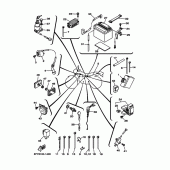 Схема узла: Электрооборудование 1 Yamaha TW200