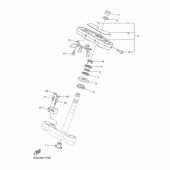 Схема вузла: Рульовий механізм Yamaha XVS950 XV950 Racer