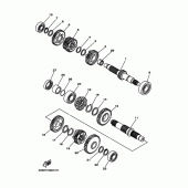 Схема вузла: Трансмісія Yamaha XV1600 Wild Star