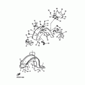 Схема вузла: Крило Yamaha XVZ1300 Royal Star Venture