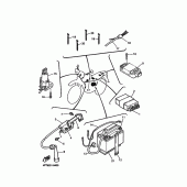 Схема вузла: Електрообладнання 1 Yamaha XT600 XT600