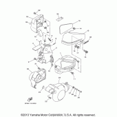Схема вузла: Бічна кришка Yamaha XVS650 V-Star Custom