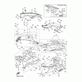 Схема вузла: Облицювальні елементи 2 Yamaha YZF-R6/ YZF600 R6