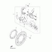 Схема узла: Передний тормоз Yamaha XVS950 SCR950