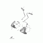 Схема узла: Поворотники Yamaha XP530 T-MAX