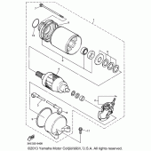Схема вузла: Електричний стартер Yamaha YZF600R Thundercat