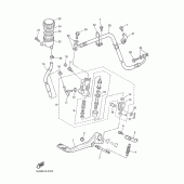Схема узла: Задний тормозной цилиндр Yamaha XJR1300