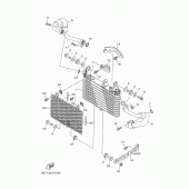 Схема вузла: Олійний радіатор Yamaha FZ10/ MTN1000 MT-10 SP
