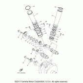 Схема вузла: Розподільний вал та Ланцюг ГРМ Yamaha XV1900 Roadliner S