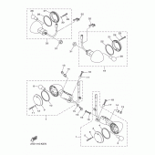 Схема узла: Поворотники Yamaha XVS1300 XVS1300 Custom