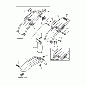 Схема вузла: Крило Yamaha TTR125 TT-R125
