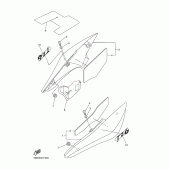 Схема узла: Боковая крышка Yamaha FZ6 FZ6-SA2 (Naked, ABS)