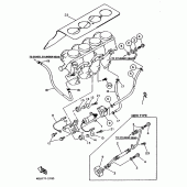Схема вузла: Карбюратор 2 Yamaha XJ600 Diversion (S-TYPE)