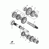 Схема вузла: Трансмісія Yamaha XVS400 Drag Star