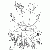 Схема вузла: Електроустаткування 2 Yamaha XVZ1300 Royal Star