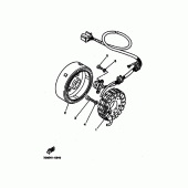 Схема вузла: Генератор Yamaha XV250 Virago