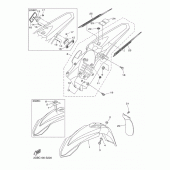 Схема узла: Крыло Yamaha WR250 WR250F