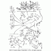 Схема вузла: Електроустаткування (2) Yamaha XVZ1300 Venture Royale