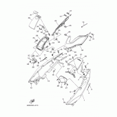 Схема вузла: Бічна кришка Yamaha XP500 T-MAX