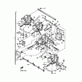 Схема вузла: Карбюратор Yamaha XJ600 Diversion (S-TYPE)