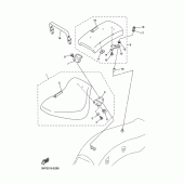 Схема вузла: Сидіння Yamaha XVS400 Drag Star