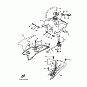Схема узла: Топливный бак Yamaha TTR50 TT-R50