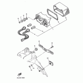 Схема узла: Задний фонарь (Стоп-сигнал) Yamaha XT600 XT600