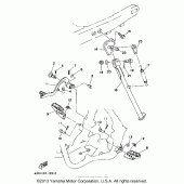 Схема узла: Stand - footrest Yamaha WR250 WR250Z