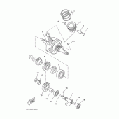 Схема узла: Коленчатый вал и Поршень Yamaha YZF-R125