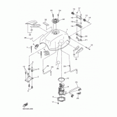 Схема узла: Топливный бак Yamaha XJ6 Diversion F