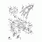 Схема узла: Рама Yamaha VMX17 V-MAX