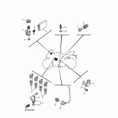 Схема вузла: Електроустаткування 1 Yamaha YZF-R1 R1 RaceBase