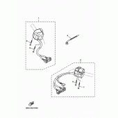 Схема узла: Пульт управления рулевой и Рычаг Yamaha XTZ1200 Super Tenere ES