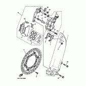 Схема узла: Передний тормоз Yamaha YZ250 YZ250