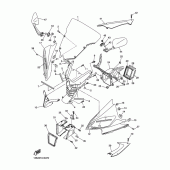 Схема вузла: Облицювальні елементи 1 Yamaha YZF-R6/ YZF600 R6 RaceBase