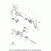 Схема вузла: Привід стартера Yamaha XV1600 Road Star Silverado