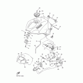 Схема узла: Топливный бак Yamaha YZF-R6/ YZF600 R6