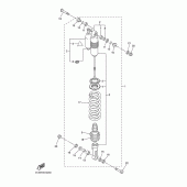 Схема вузла: Задня підвіска Yamaha WR450F