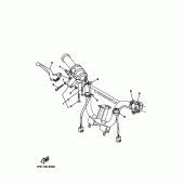 Схема узла: Пульт управления рулевой и Рычаг Yamaha TTR50 TT-R50