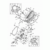 Схема узла: Крышки картера 1 Yamaha MT125 MT-125 (ABS)
