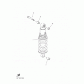 Схема вузла: Задня підвіска Yamaha FZ8 FZ8 (Naked, ABS)