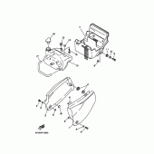 Схема узла: Боковая крышка Yamaha FZX250 ZEAL