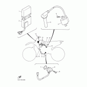 Схема узла: Электрооборудование 1 Yamaha YZ426F