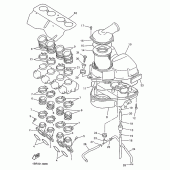 Схема вузла: Впускна система Yamaha XJ600 Diversion (S-TYPE)
